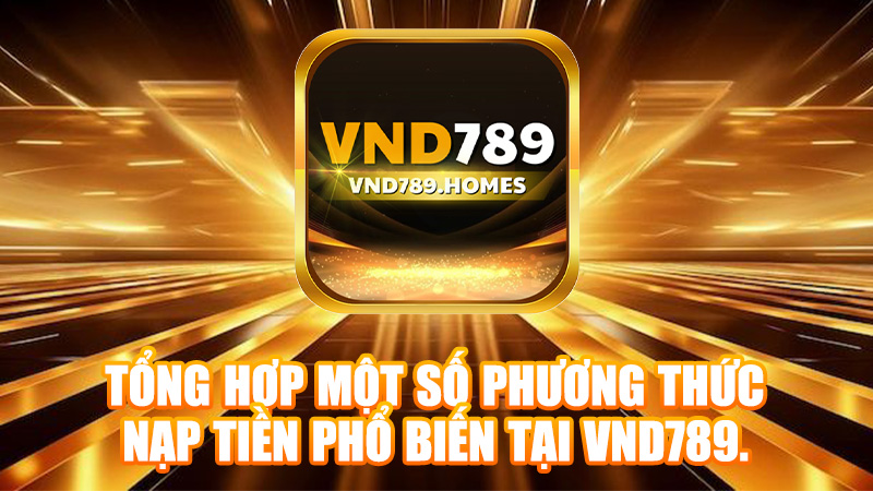 Tổng hợp một số phương thức nạp tiền phổ biến tại VND789.